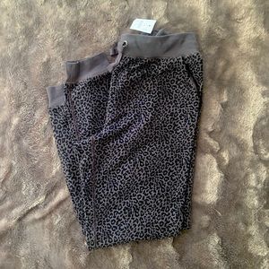 NWT JCrew Factory leopard joggers